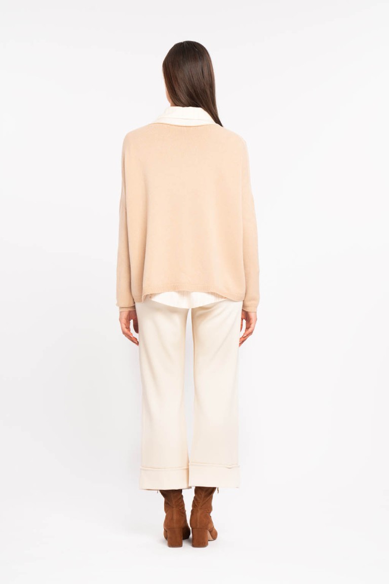 Maglia polsi e orlo frangia