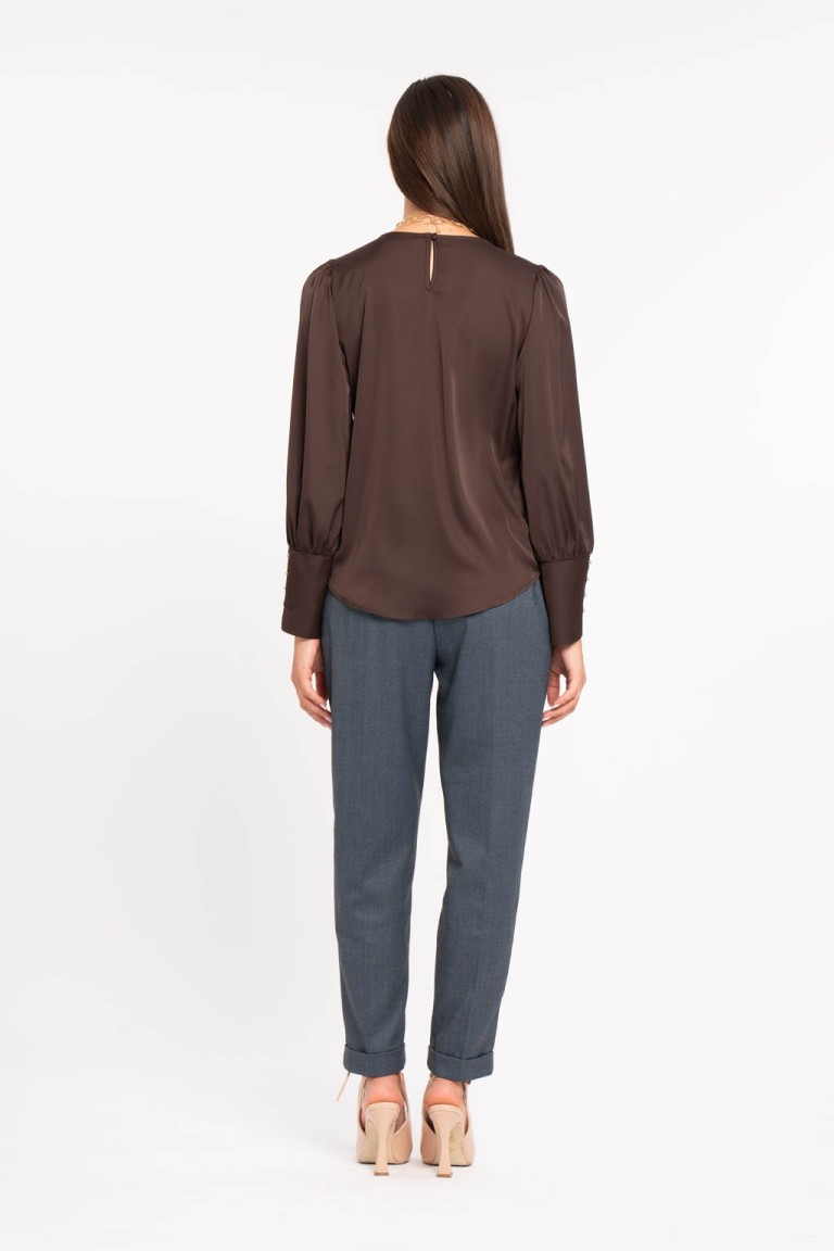 Blusa inserto costina