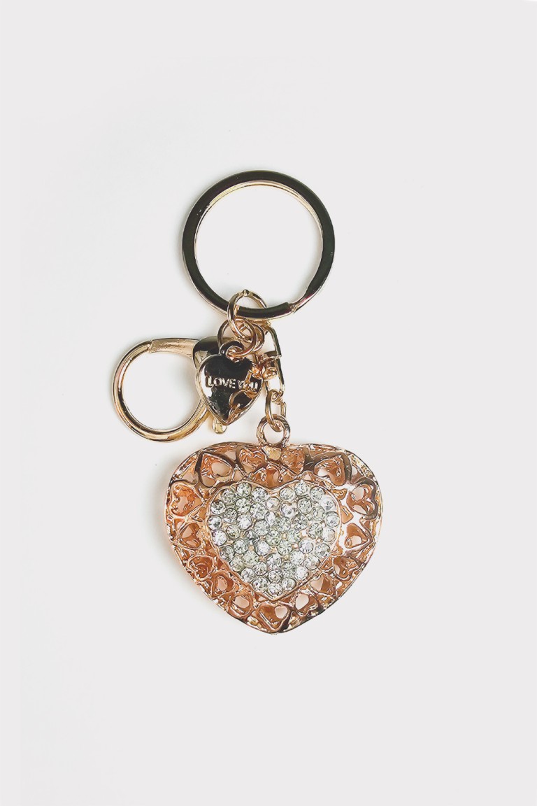 Charm cuore strass