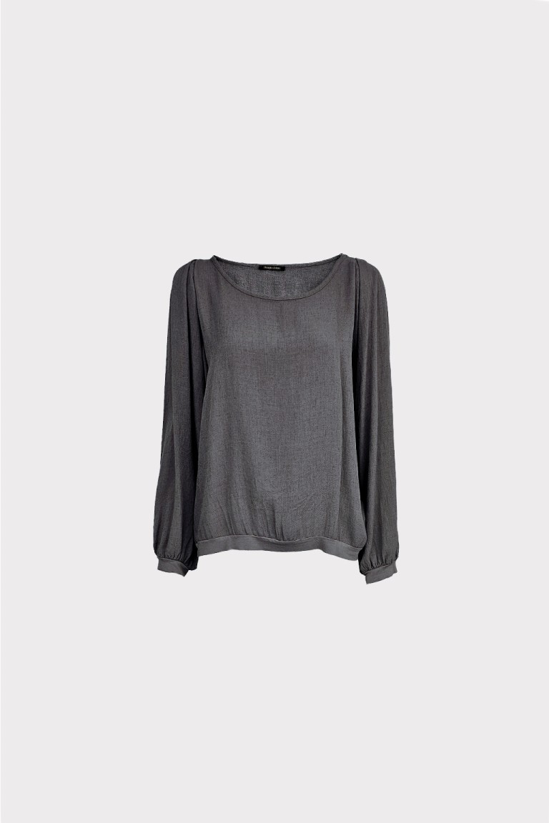 Blusa manica con arriccio